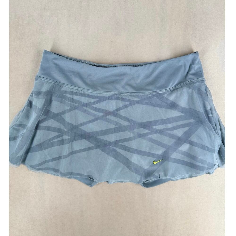 Nike Dri-FIT Blue Mesh Tennis Skort Built-In Shorts Women’s Medium